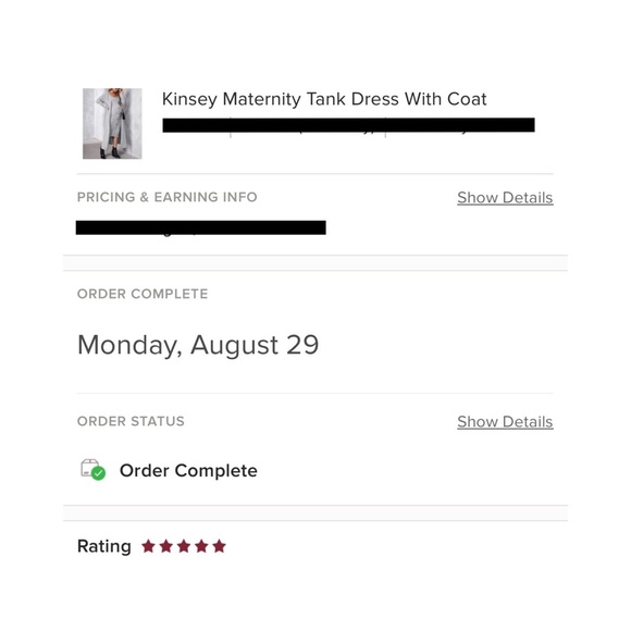 Kinsey Maternity Tank Dress With Coat - Picture 8 of 8